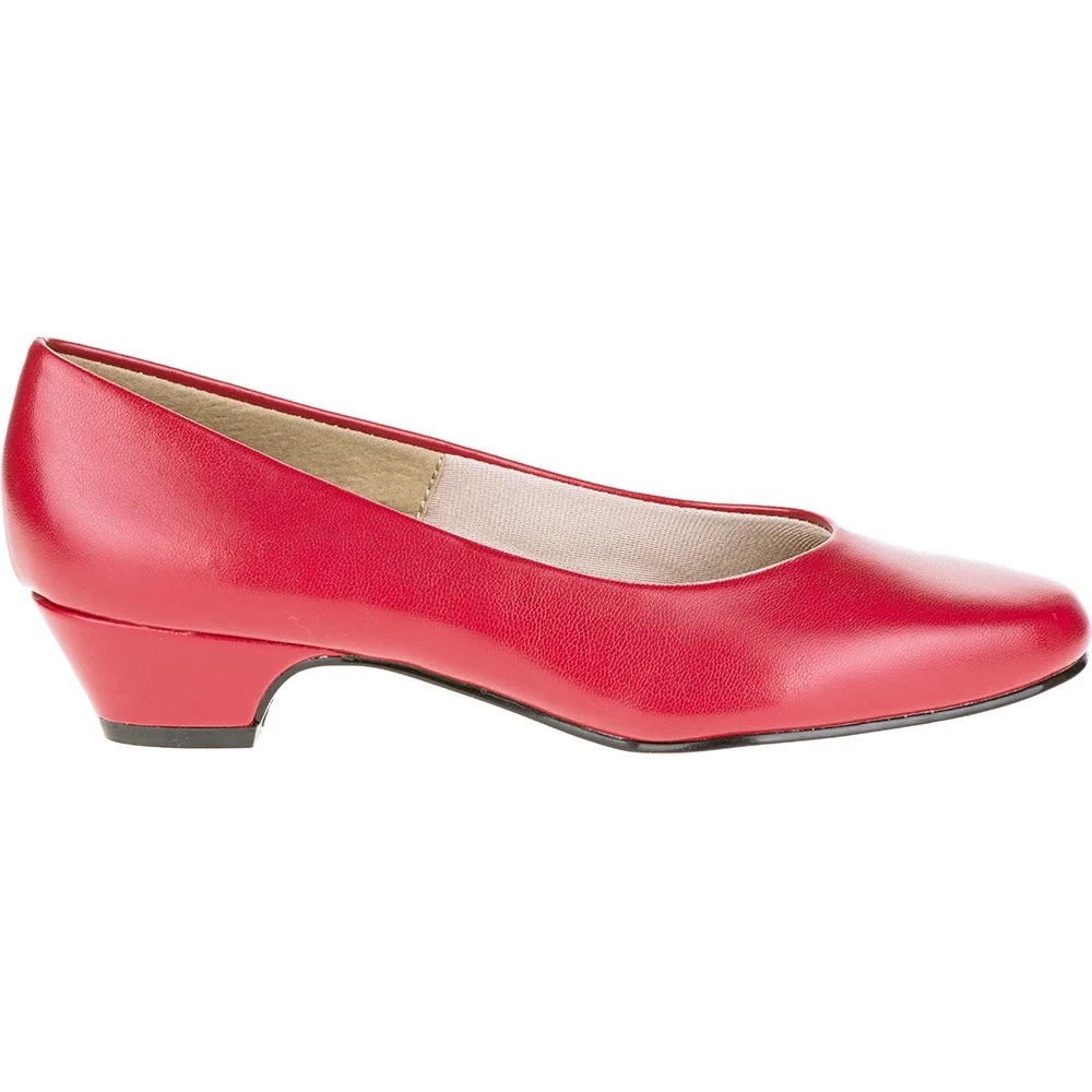 Hush Puppies Soft Style Angel II Red Elegance Rouge Slip On Red Heel Shoes